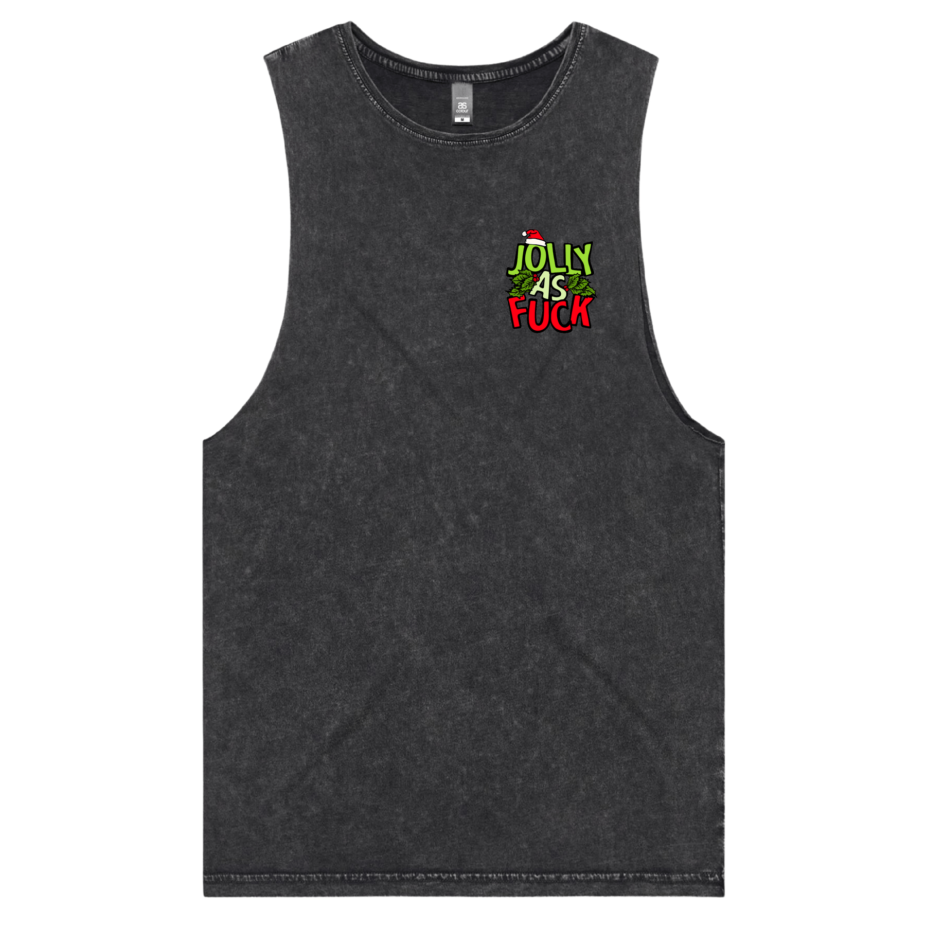 S / Black / Small Front Design Jolly As 🎄🌟 – Tank