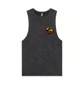 S / Black / Small Front Design Jurassic Park Theme 🦕 - Tank