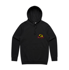 S / Black / Small Front Design Jurassic Park Theme 🦕 - Unisex Hoodie