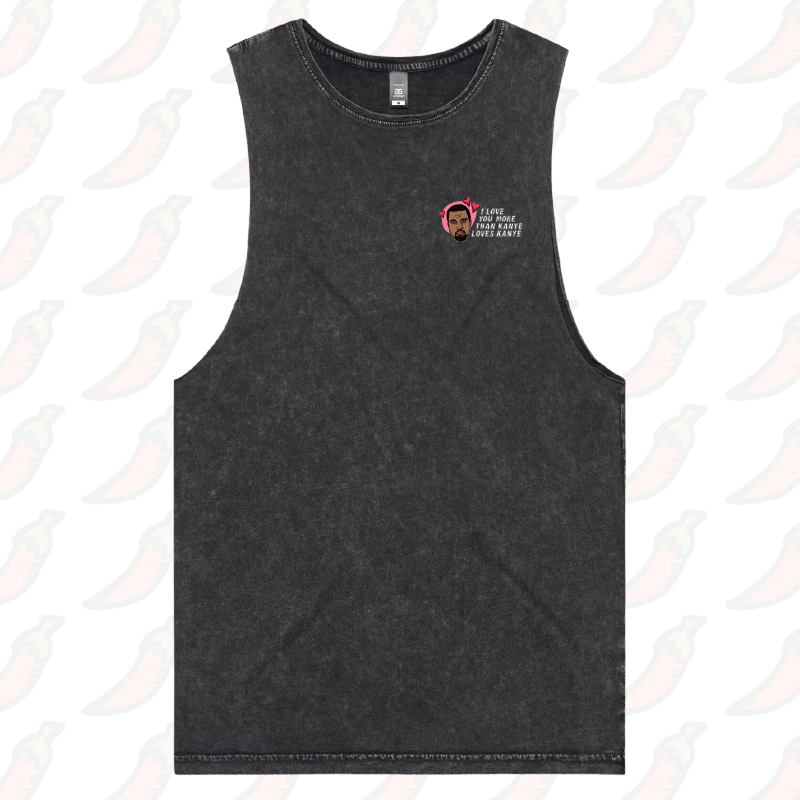 S / Black / Small Front Design Kanye Love 🙌🏿 - Tank
