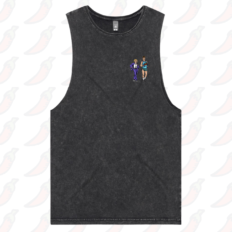 S / Black / Small Front Design Kath & Kel 🚶‍♀️🚶‍♂️ - Tank