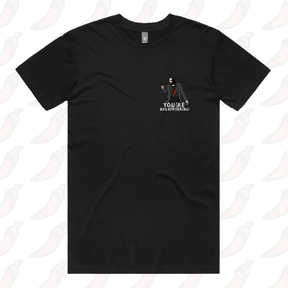S / Black / Small Front Design Keanu Breathtaking 👈 - Men's T Shirt