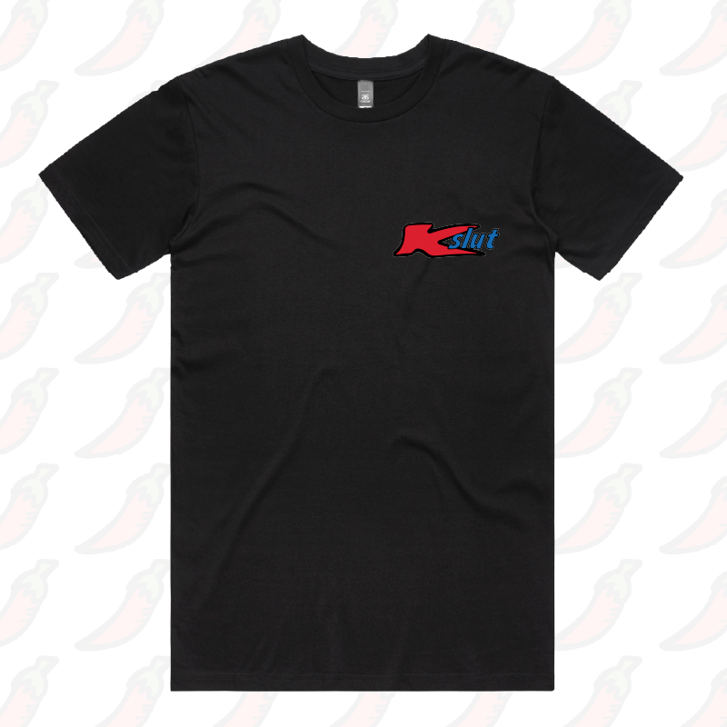 S / Black / Small Front Design Klut 🛍️ - Men's T Shirt