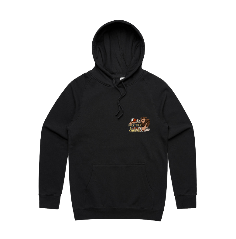 S / Black / Small Front Design Milk Was A Bad Choice 🥛 - Unisex Hoodie