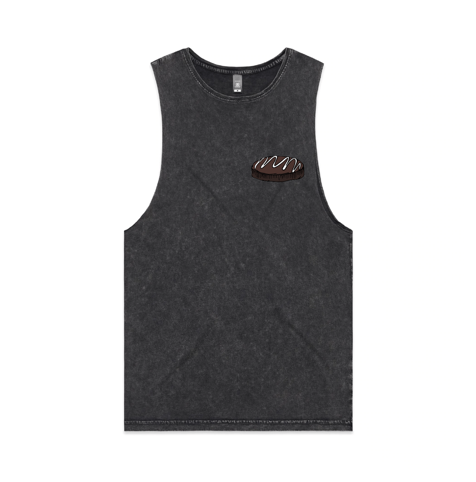 S / Black / Small Front Design Mud Cake 🎂 - Tank