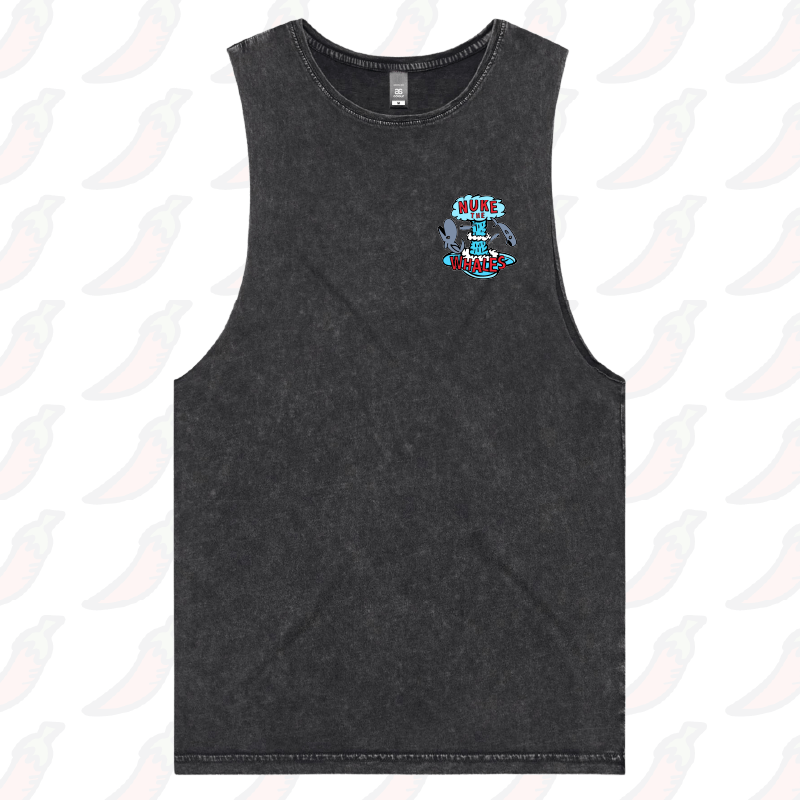 S / Black / Small Front Design Nuke The Whales 💣🐳 – Tank