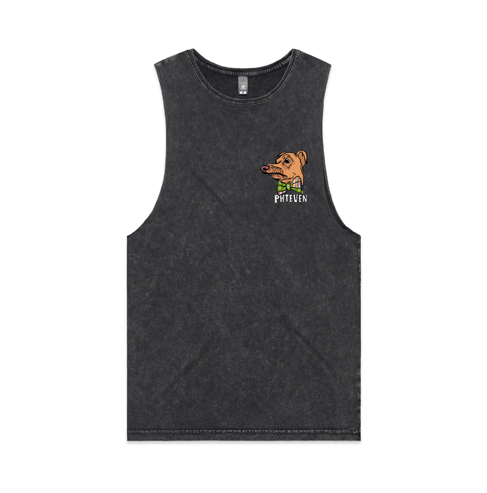 S / Black / Small Front Design Phteven Good Boy 🐶 - Tank