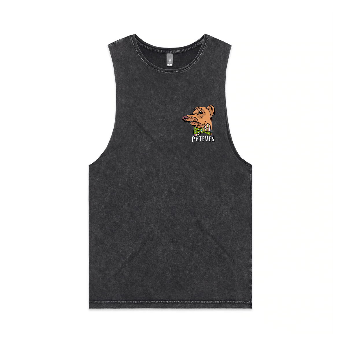 S / Black / Small Front Design Phteven Good Boy 🐶 - Tank