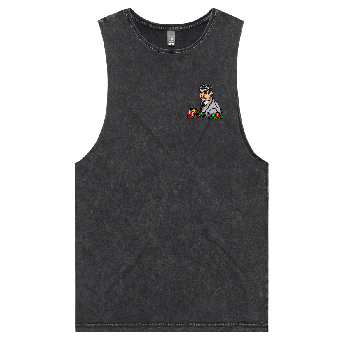 S / Black / Small Front Design Richie Marvellous 🏏 – Tank