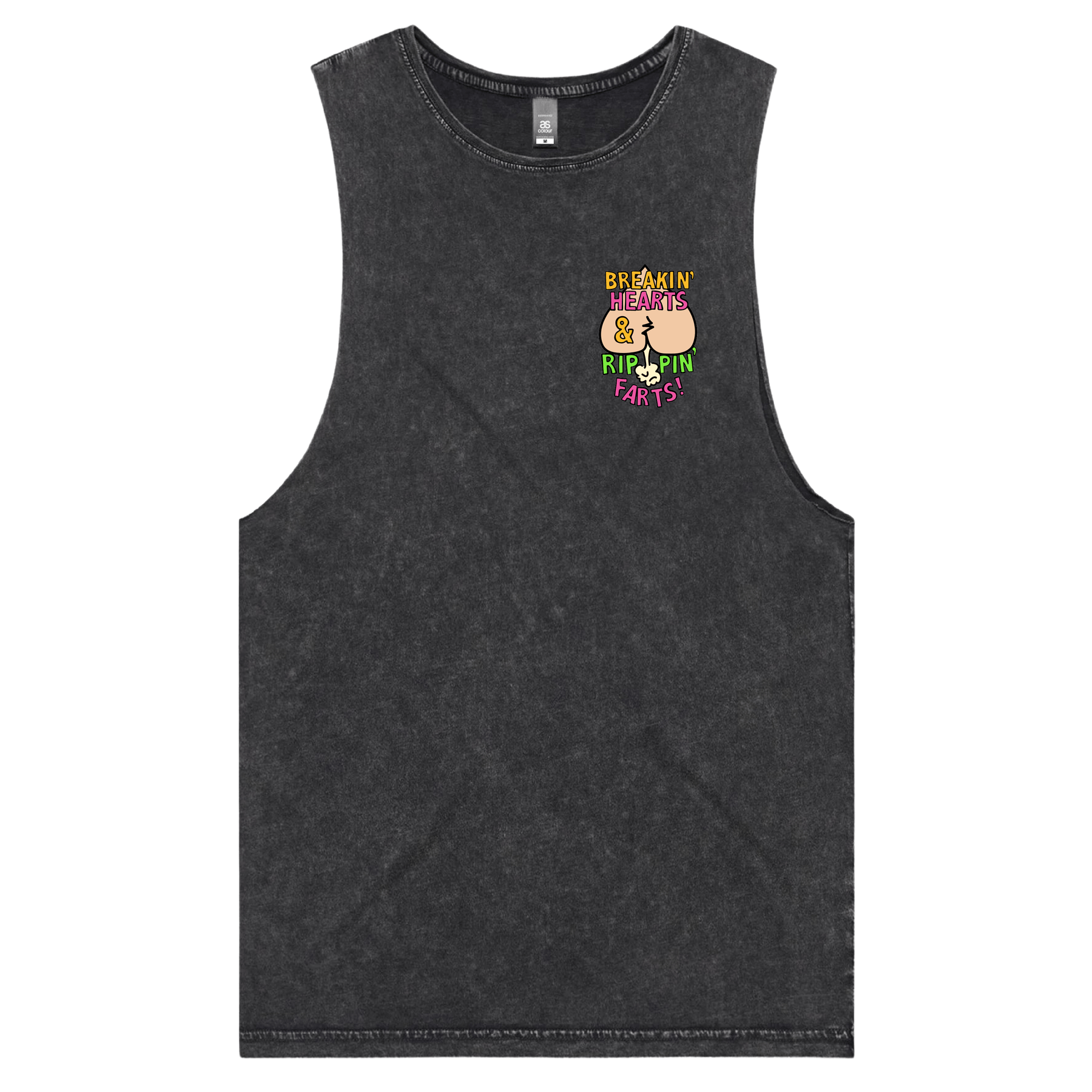 S / Black / Small Front Design Rippin Farts 💔💨 - Tank