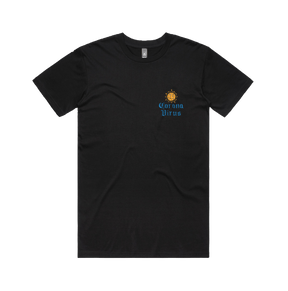 S / Black / Small Front Design Rona Beer 🍺 - Men's T Shirt