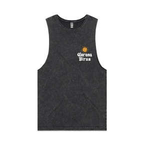 S / Black / Small Front Design Rona Beer 🍺 - Tank