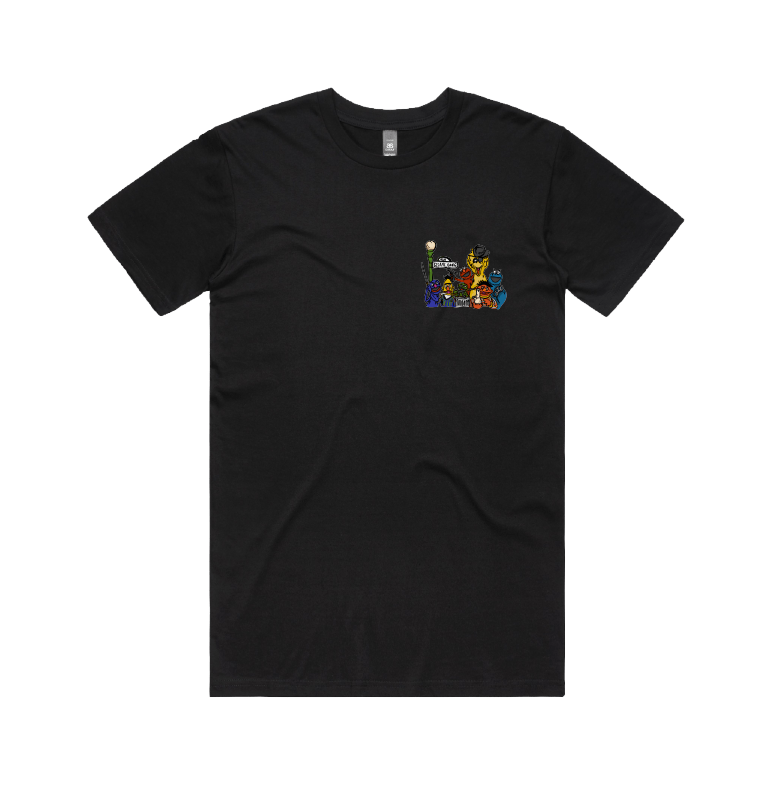 S / Black / Small Front Design Sesame Gang 🥴 - Men's T Shirt