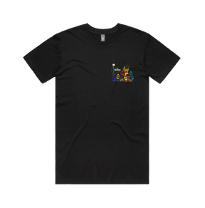 S / Black / Small Front Design Sesame Gang 🥴 - Men's T Shirt