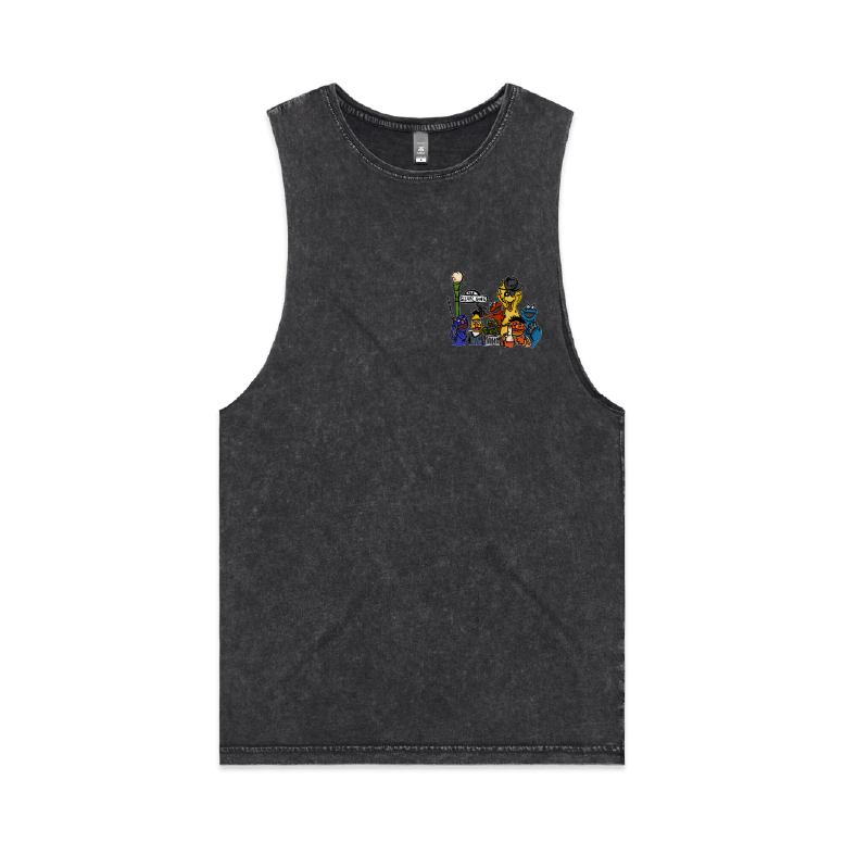 S / Black / Small Front Design Sesame Gang 🥴 - Tank