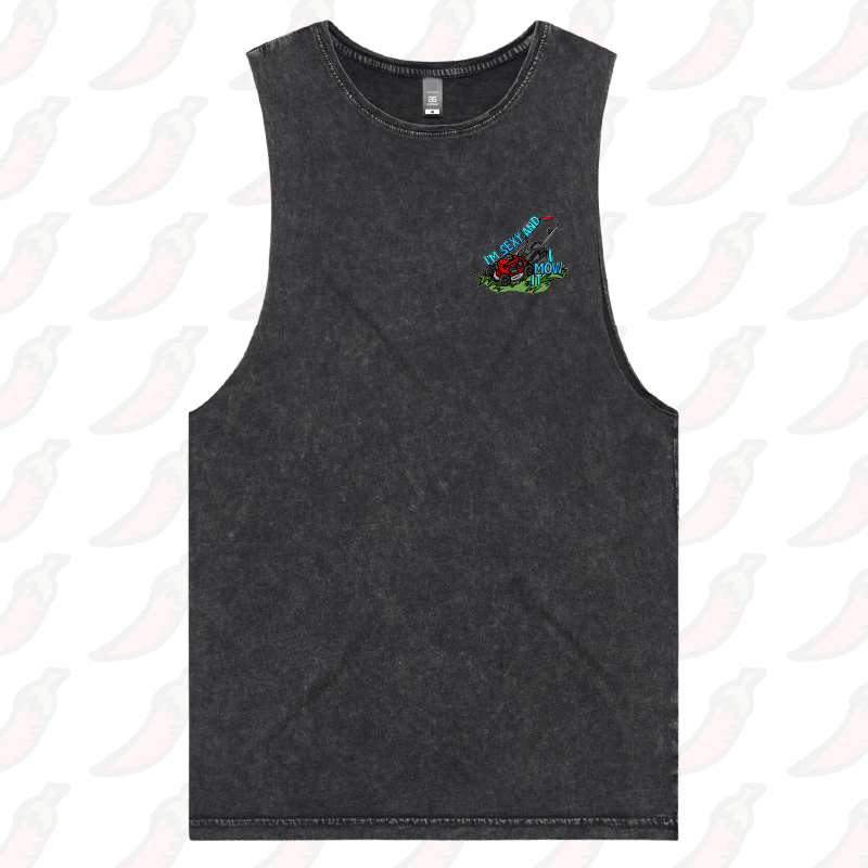 S / Black / Small Front Design Sexy And I Mow It 😘 🌾 – Tank