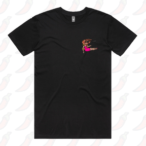 S / Black / Small Front Design Shrimp on a Barbie 👜 - Men's T Shirt