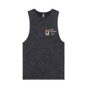 S / Black / Small Front Design Smoker's Cough 🚬 - Tank