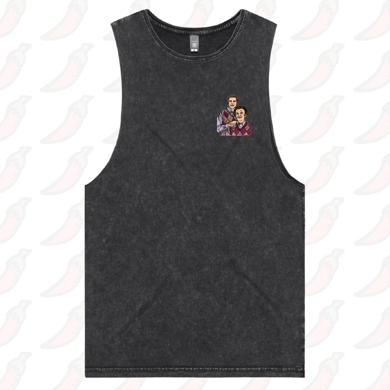 S / Black / Small Front Design Step Brothers 👨🏽‍🤝‍👨🏻 - Tank