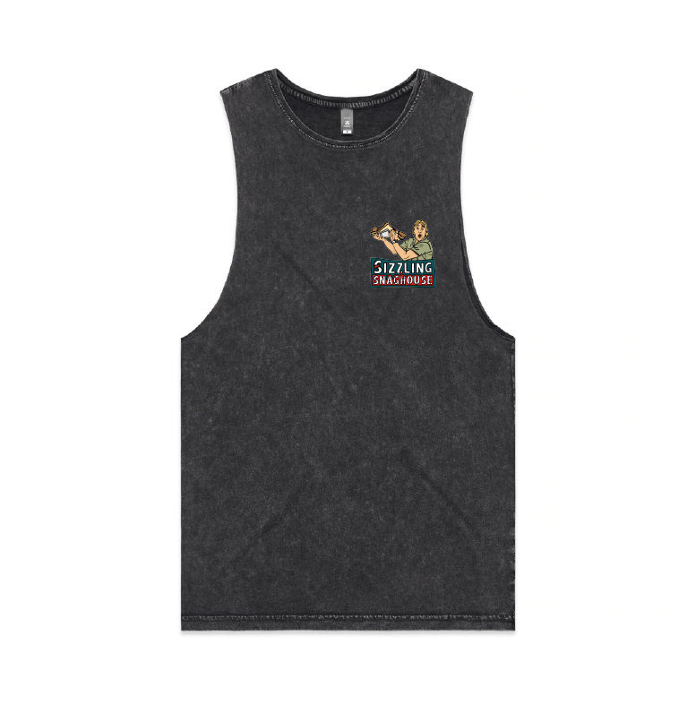 S / Black / Small Front Design Steve's Snaghouse 🌭 - Tank