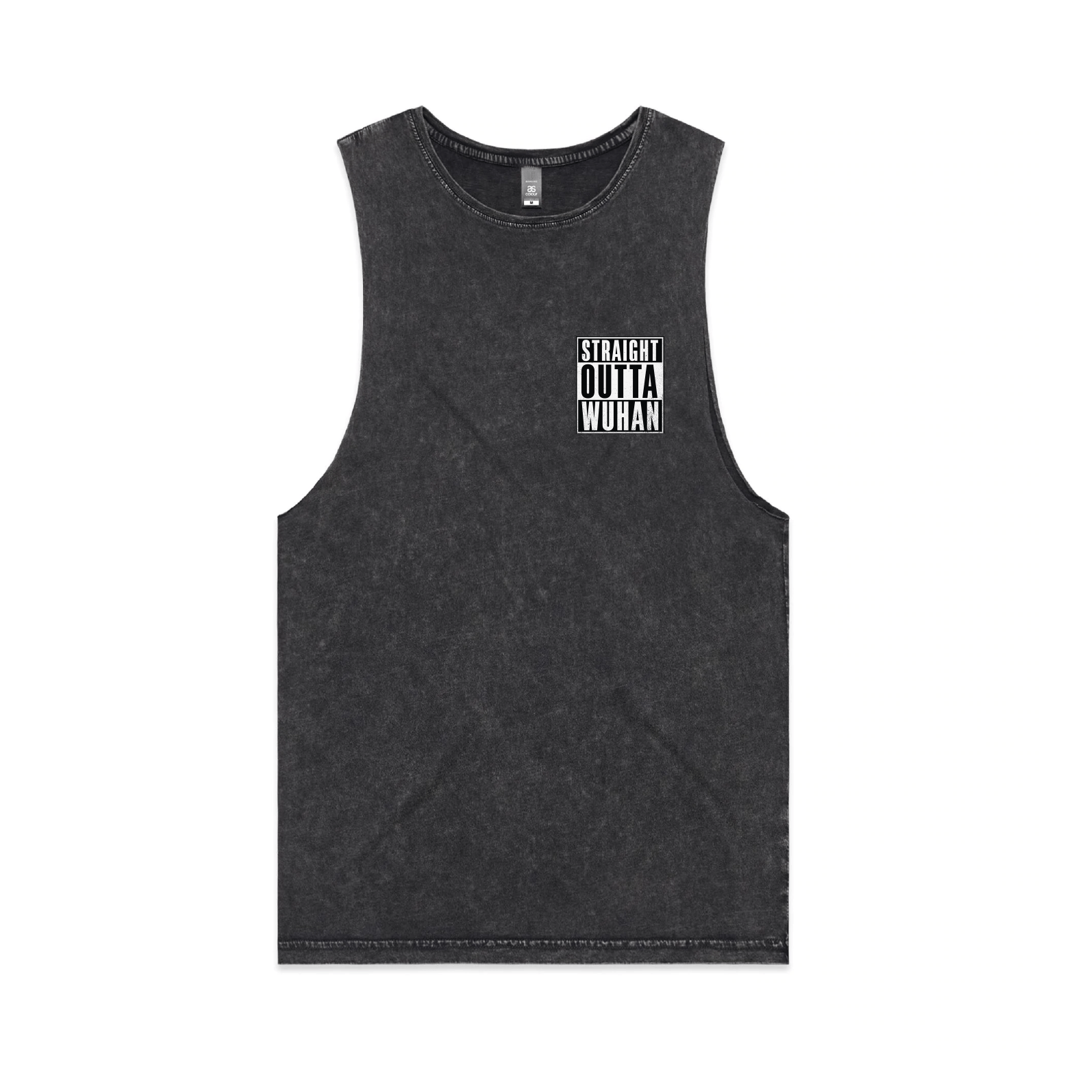 S / Black / Small Front Design Straight Outta Wuhan ✊🏾 - Tank