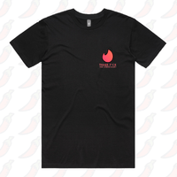 S / Black / Small Front Design Swipe Right 🔥 - Men's T Shirt