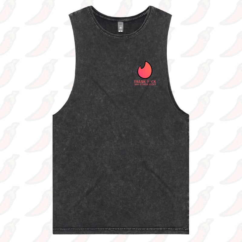 S / Black / Small Front Design Swipe Right 🔥– Tank
