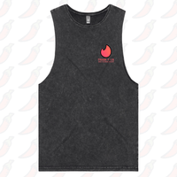 S / Black / Small Front Design Swipe Right 🔥– Tank