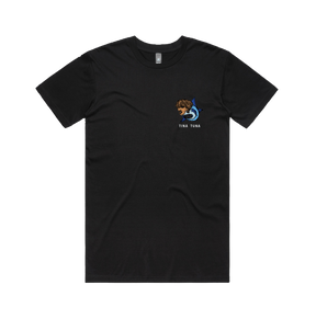 S / Black / Small Front Design Tina Tuna 🐟 - Men's T Shirt