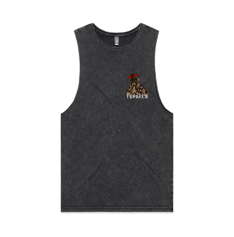 S / Black / Small Front Design TUPACCA ✊🏾 - Tank