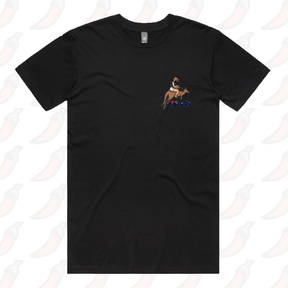 S / Black / Small Front Design Uber Roo 🦘 - Men's T Shirt