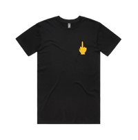 S / Black / Small Front Design Up Yours 🖕 - Men's T Shirt