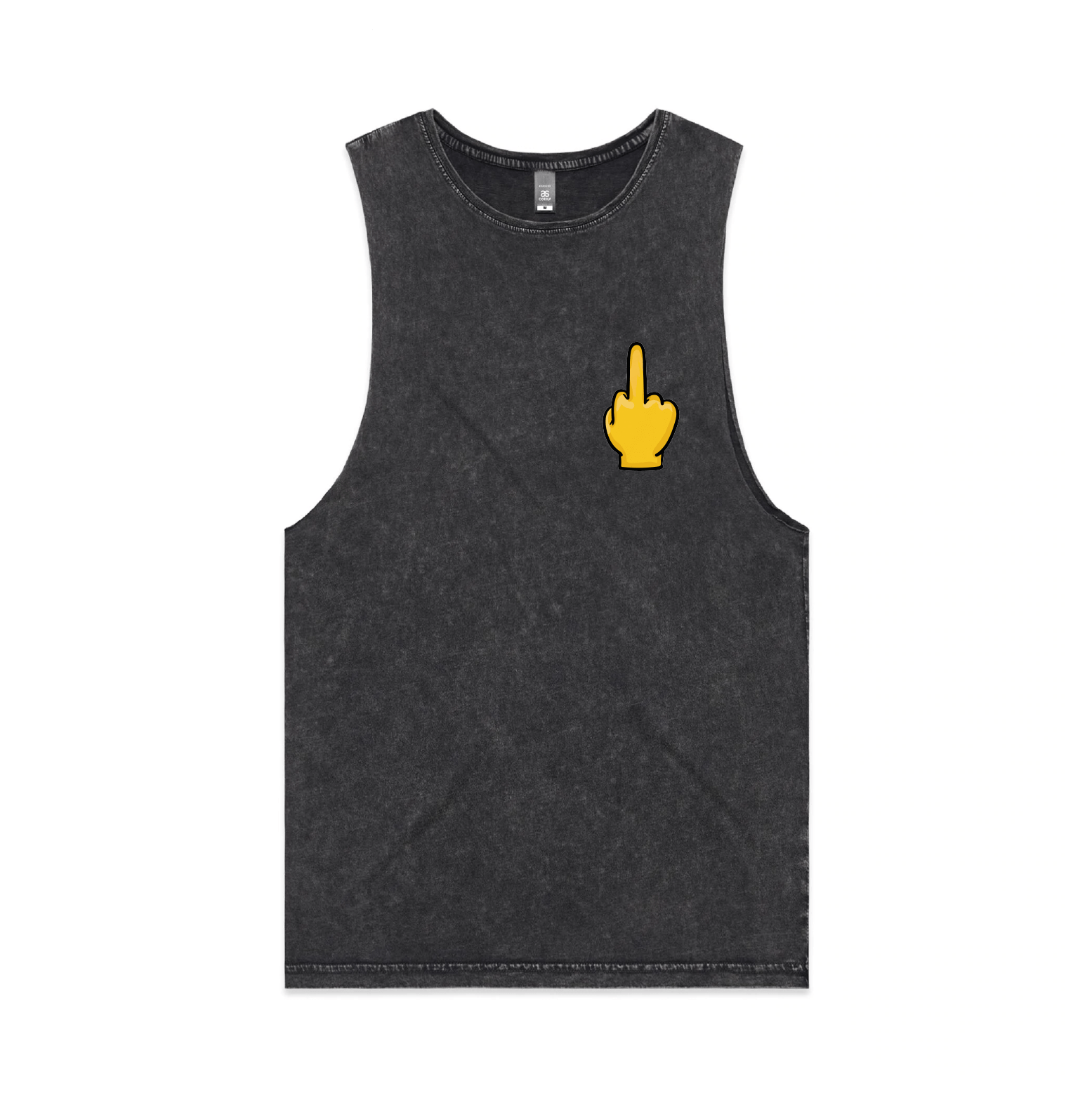 S / Black / Small Front Design Up Yours 🖕 - Tank