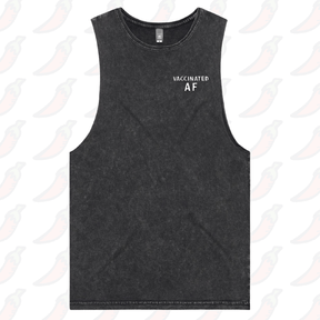 S / Black / Small Front Design Vaccinated AF 💉 - Tank