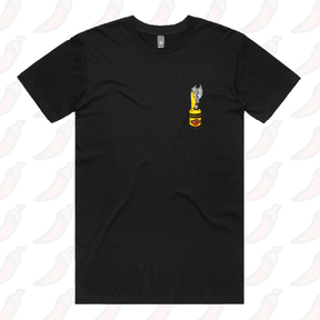 S / Black / Small Front Design Vegoblaze 🌬️ - Men's T Shirt