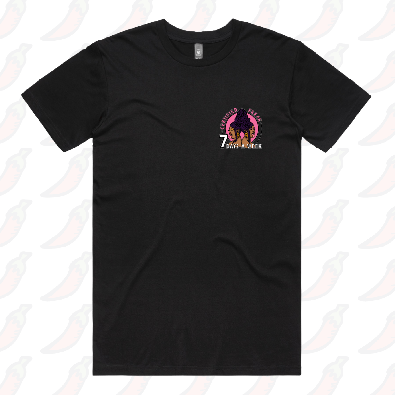 S / Black / Small Front Design WAP 😻 - Men's T Shirt