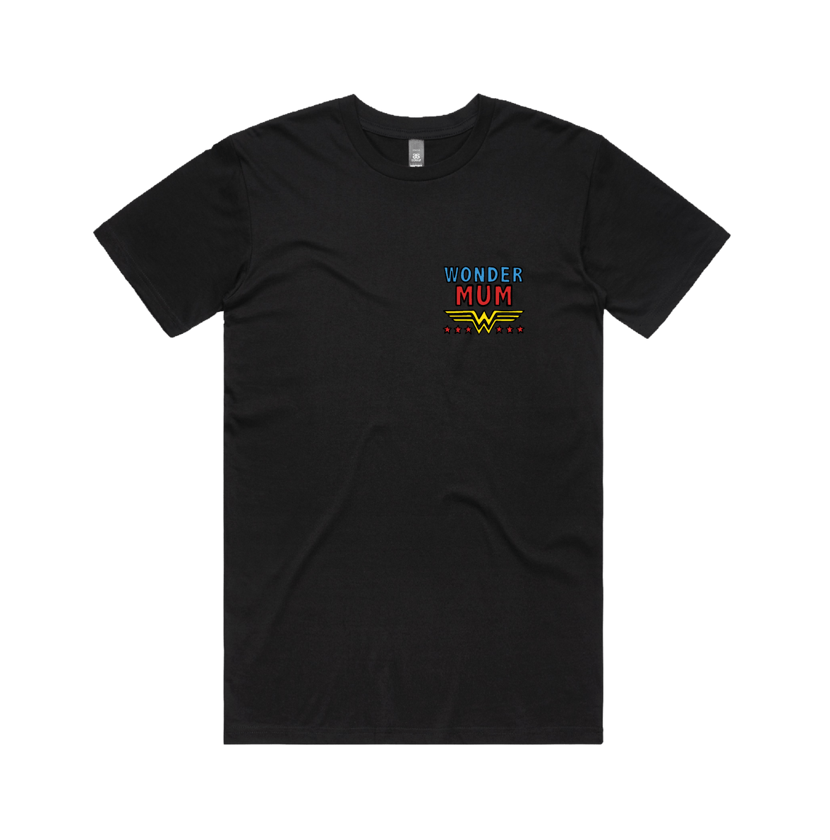 S / Black / Small Front Design Wondermum 🦸‍♀️ - Men's (Unisex) T Shirt