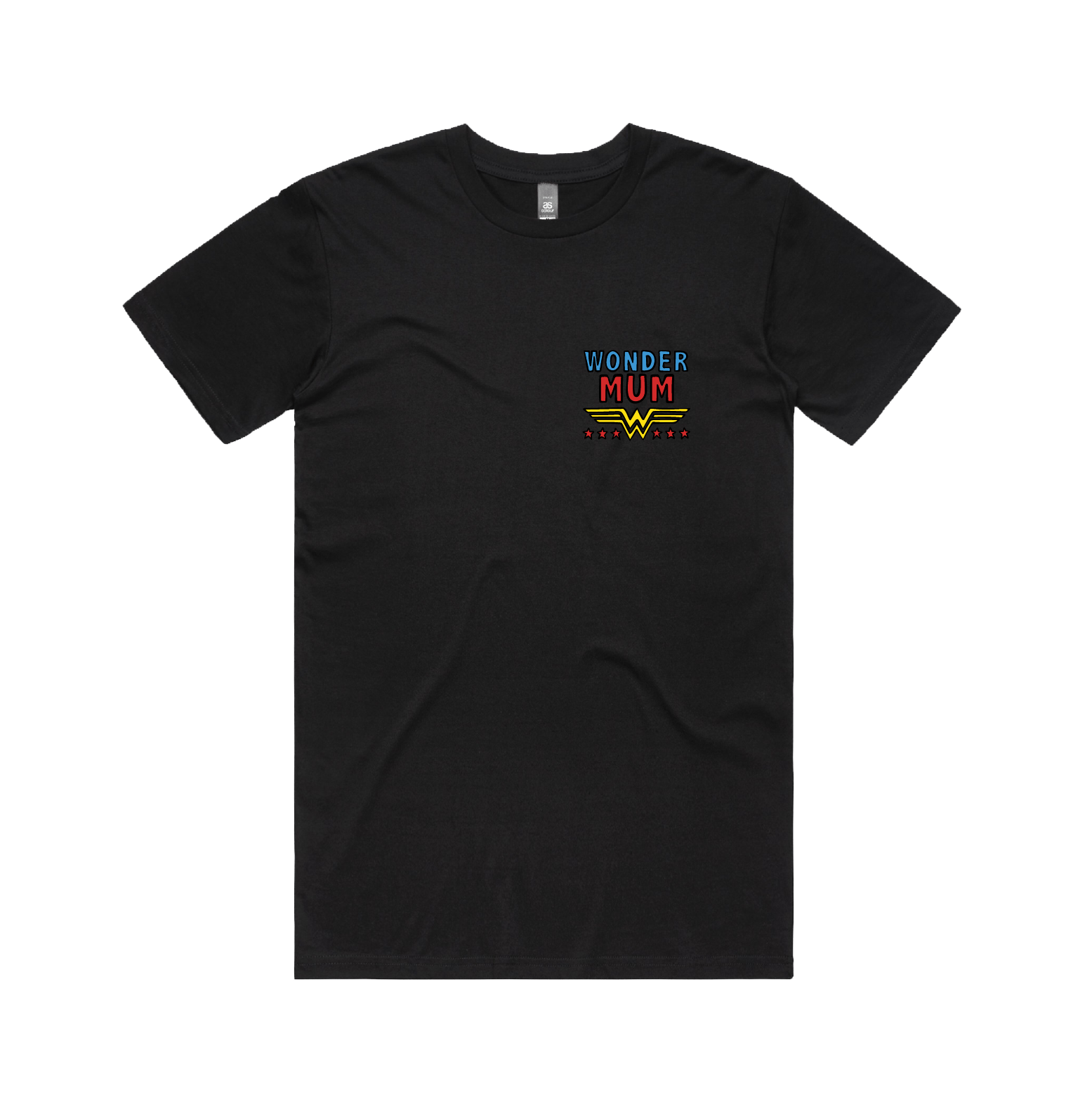 S / Black / Small Front Design Wondermum 🦸‍♀️ - Men's (Unisex) T Shirt