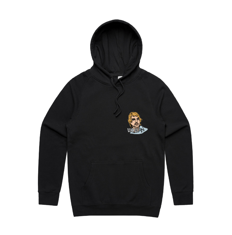 S / Black / Small Front Design Wow 😲 - Unisex Hoodie