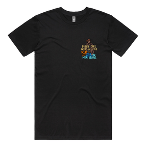 S / Black / Small Front Design Yellowstone Rip 👖🤠 - Men's T Shirt