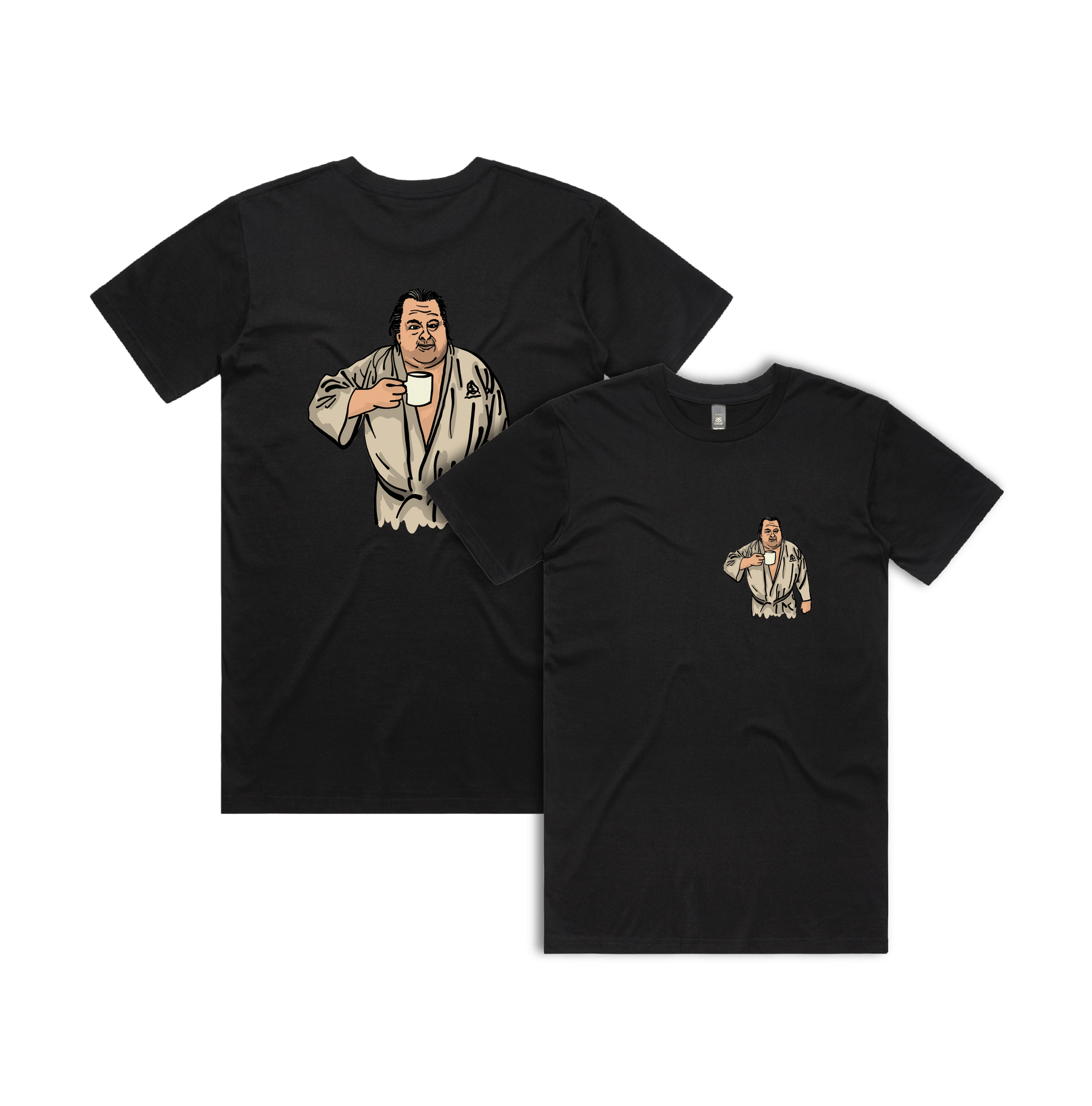 S / Black / Small Front & Large Back Design Big Ed (90 Day Fiance) 🛺 - Men's T Shirt