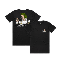 S / Black / Small Front & Large Back Design Elvis Parsley 🌿 - Men's T Shirt