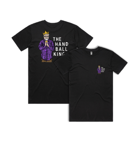 S / Black / Small Front & Large Back Design K Rudd Handball King 👑 - Men's T Shirt
