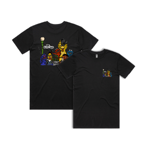 S / Black / Small Front & Large Back Design Sesame Gang 🥴 - Men's T Shirt