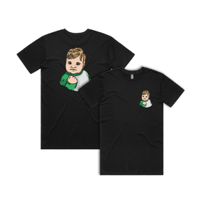 S / Black / Small Front & Large Back Design Success Kid ✊ - Men's T Shirt