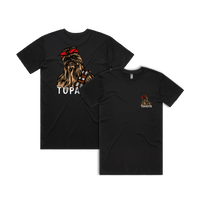 S / Black / Small Front & Large Back Design Tupacca ✊🏾 - Men's T Shirt