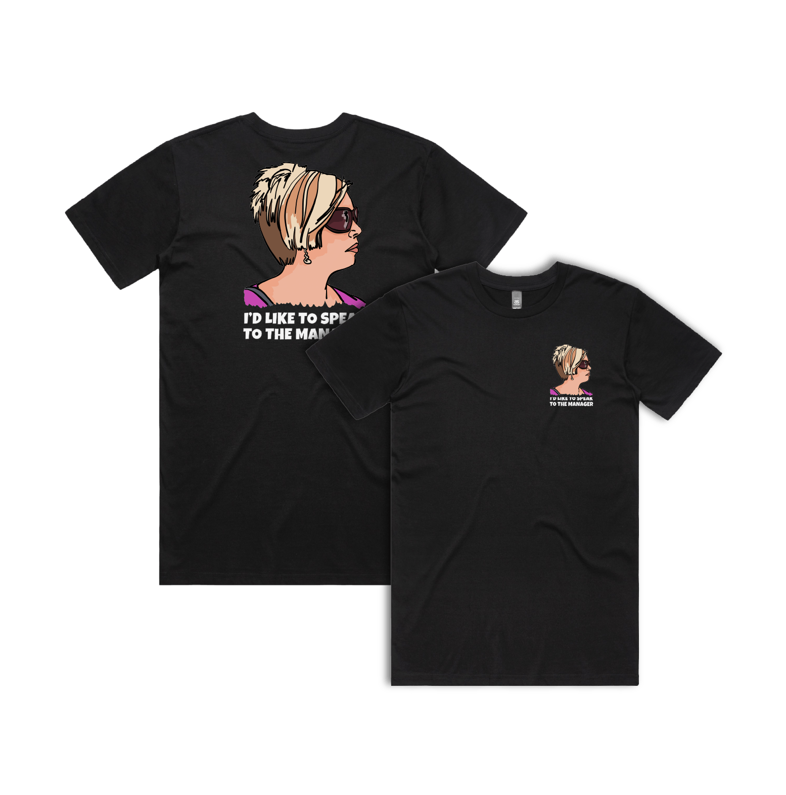 S / Black / Small Front & Large Back Design Unleash the Karen 😤 - Men's T Shirt