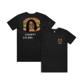 S / Black / Small Front & Large Back Design Whopper Goldburger 🍔 - Men's T Shirt