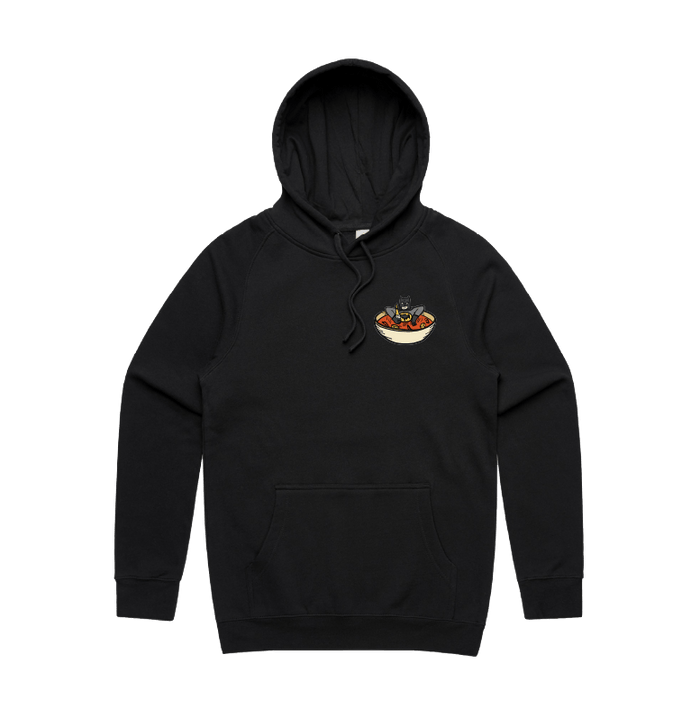 S / Black / Small Front Print Bat Soup 🦇 - Unisex Hoodie