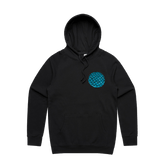 S / Black / Small Front Print Blue Waffle 🧇🤮 - Unisex Hoodie